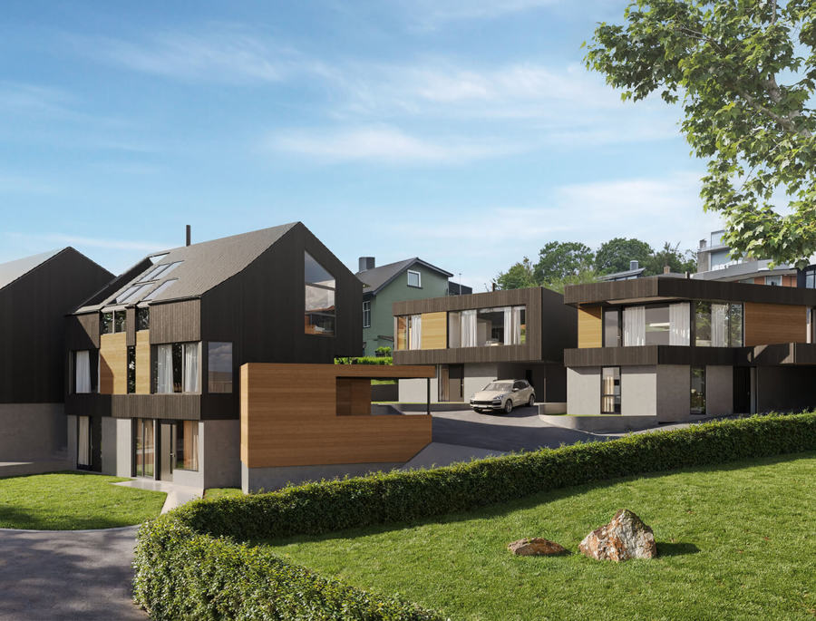 Kommer for salg: Parkveien 24 – 30, eneboliger i Sandnes sentrum